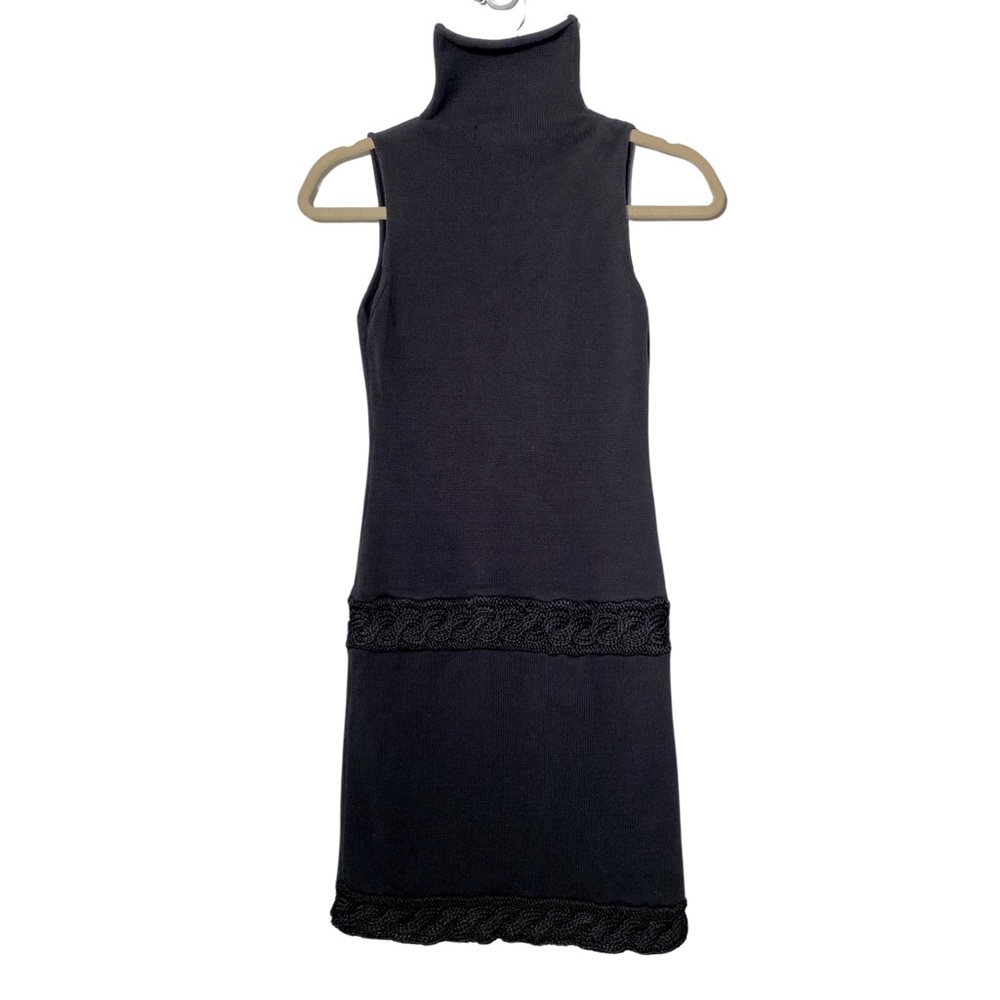 Vfish Sleeveless Halter Bodycon Knit Dress with Crochet Detail Size S